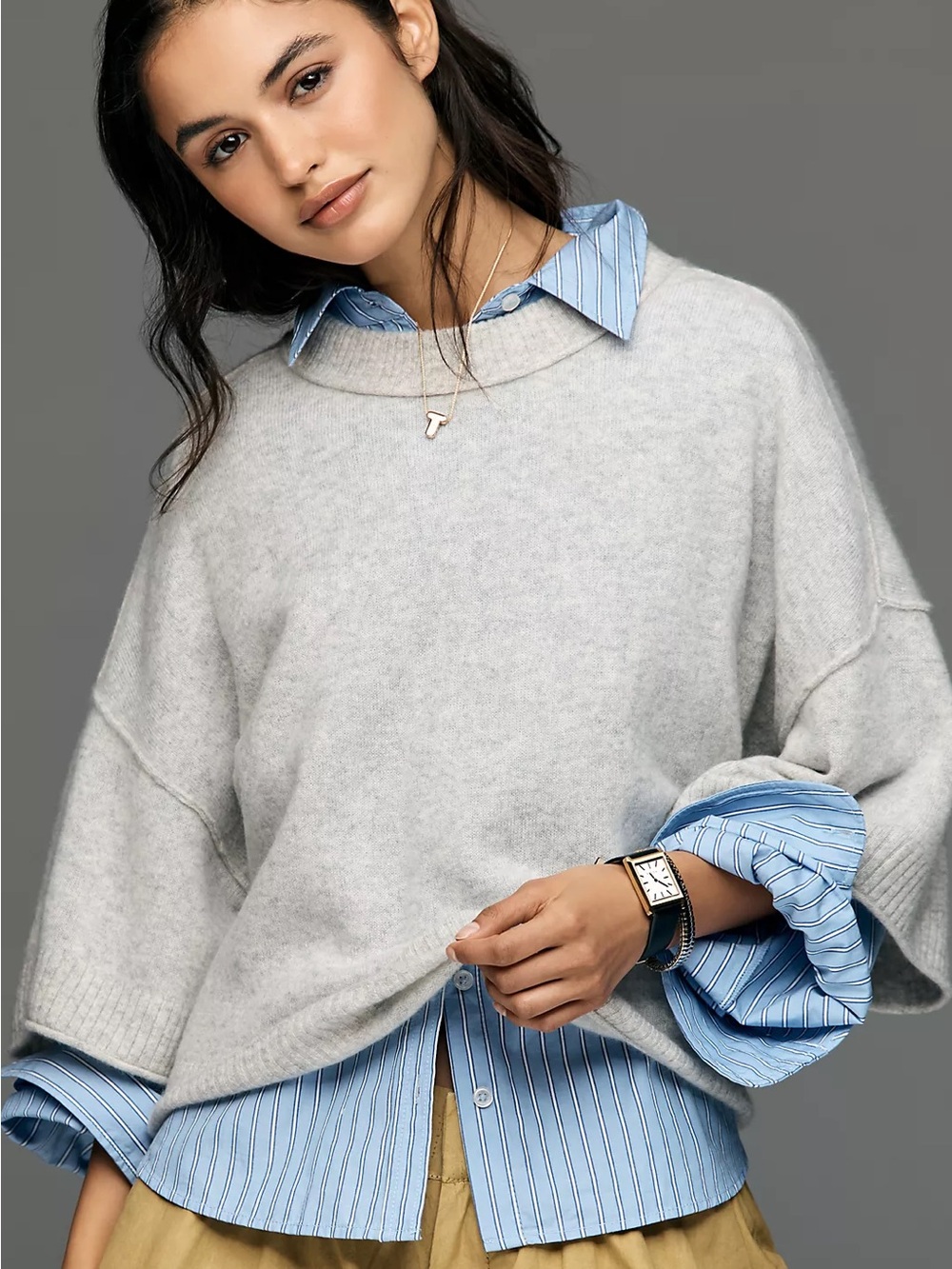 By Anthropologie Goldie 100% Cashmere Sweater M NWT $138